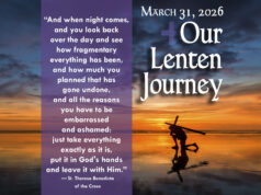 Our Lenten Journey, March 31, 2026