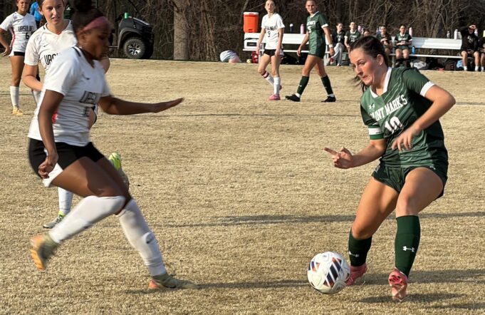 Saint Mark’s High School and Ursuline Academy battle to a draw in girls soccer: Photo gallery