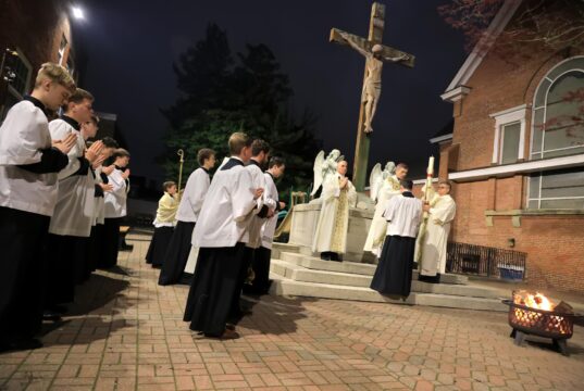 Triduum in Diocese of Wilmington includes Easter Vigil celebration with Bishop Koenig at Cathedral of St. Peter — Photo gallery