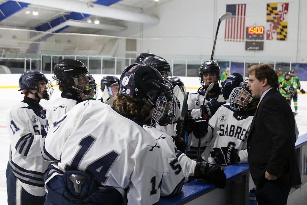 Unlikely scholastic hockey power Saints Peter and Paul in Easton, Maryland, follows lead of decorated head coach Sammy Gerdano