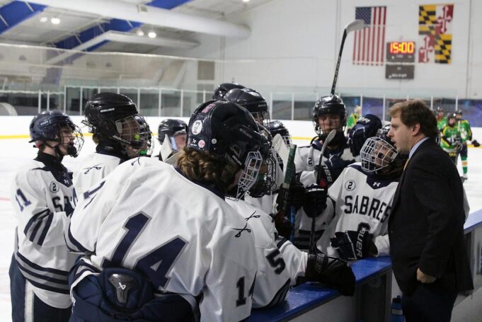 Unlikely scholastic hockey power Saints Peter and Paul in Easton, Maryland, follows lead of decorated head coach Sammy Gerdano