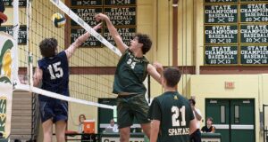 Saint Mark’s boys volleyball rallies before dropping heartbreaker to Sussex Academy: Photo gallery