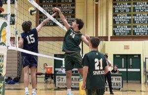 Saint Mark’s boys volleyball rallies before dropping heartbreaker to Sussex Academy: Photo gallery