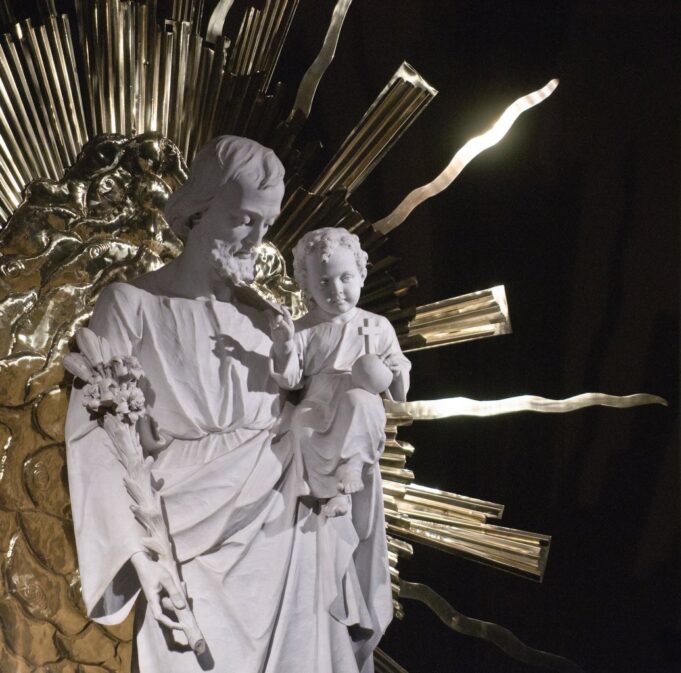 St. Joseph was a guardian who tended the sanctuary lamp of the babe born to Mary — Leonard J. DeLorenzo