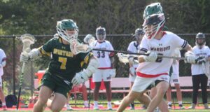 Saint Mark’s High School works overtime for first boys lacrosse win of the season: Photo gallery