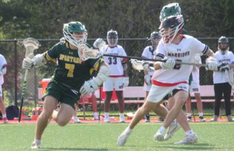 Saint Mark’s High School works overtime for first boys lacrosse win of the season: Photo gallery