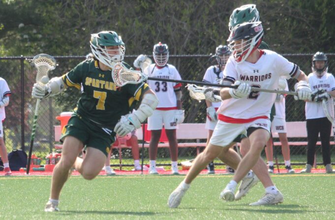 Saint Mark’s High School works overtime for first boys lacrosse win of the season: Photo gallery