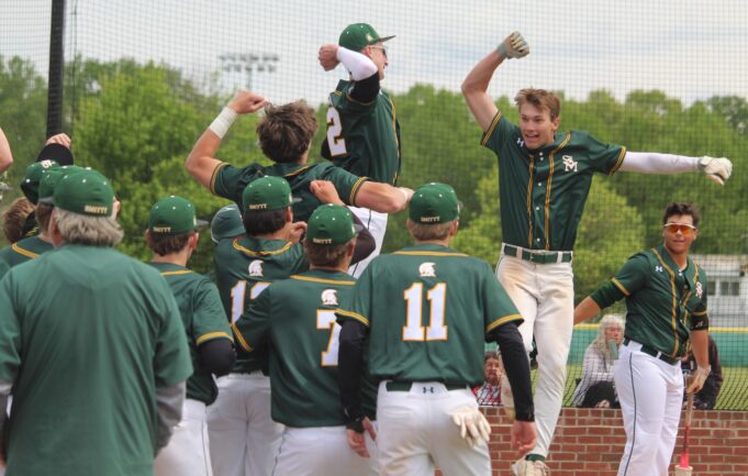 Micah Nelson slams two home runs, seven runs batted in for Saint Mark’s High School baseball in win: Photo gallery