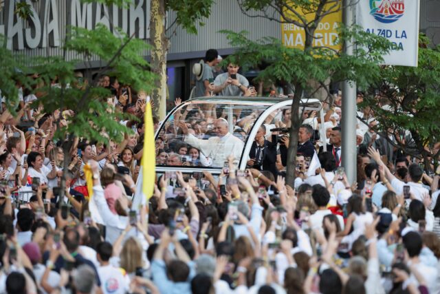 POPE SPAIN YOUTH VIGIL