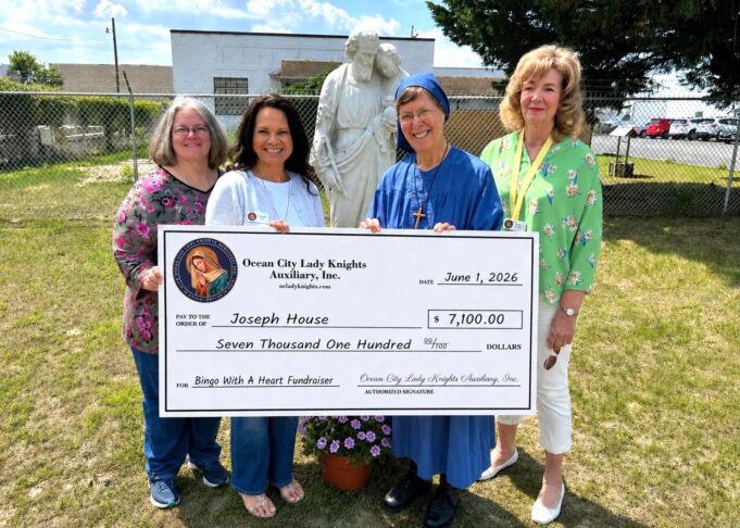Ocean City Lady Knights Auxiliary ‘Bingo with a Heart’ raises $7,100 for Joseph House