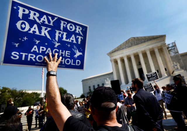 APACHE STRONGHOLD SCOTUS PROTEST