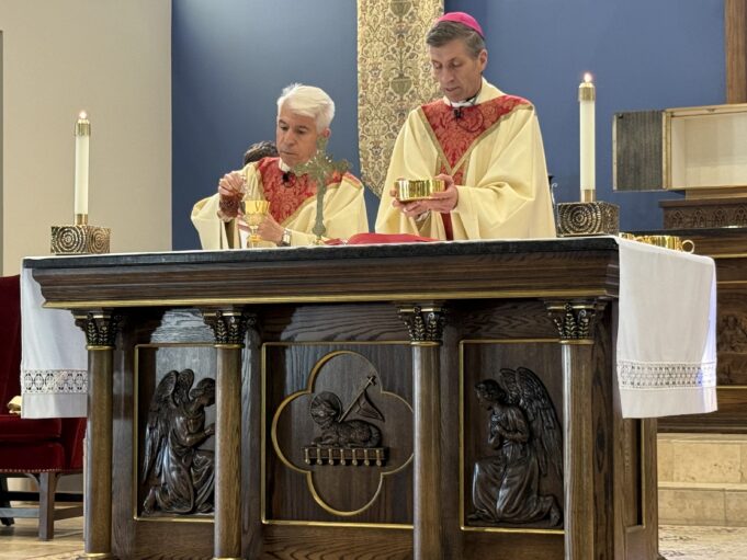 Sanctifying sacred spaces: New stone altar at St. John Neumann Church in Berlin fulfills pastor’s long-time wish