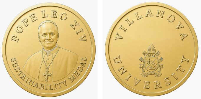 Villanova University unveils Pope Leo XIV Sustainability Medal honoring care for poor, creation; first recipient revealed in September