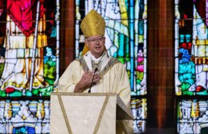 By living for ‘God’s purposes,’ Knights care for his people, Denver Archbishop James R. Golka tells supreme convention