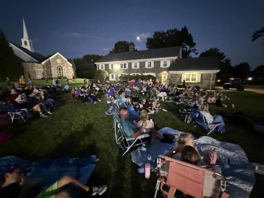 Ice cream, popcorn, candy, community help draw a crowd for ‘Movie Night’ at Immaculate Heart of Mary parish in Wilmington