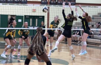 Saint Mark’s High School sweeps by Odessa High School for season-opening volleyball win: Photo gallery