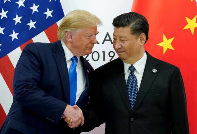FILE TRUMP CHINESE PRESIDENT XI JINPING