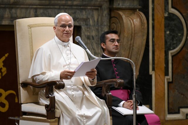 POPE LEO PRIVATE AUDIENCE SEMINARIANS