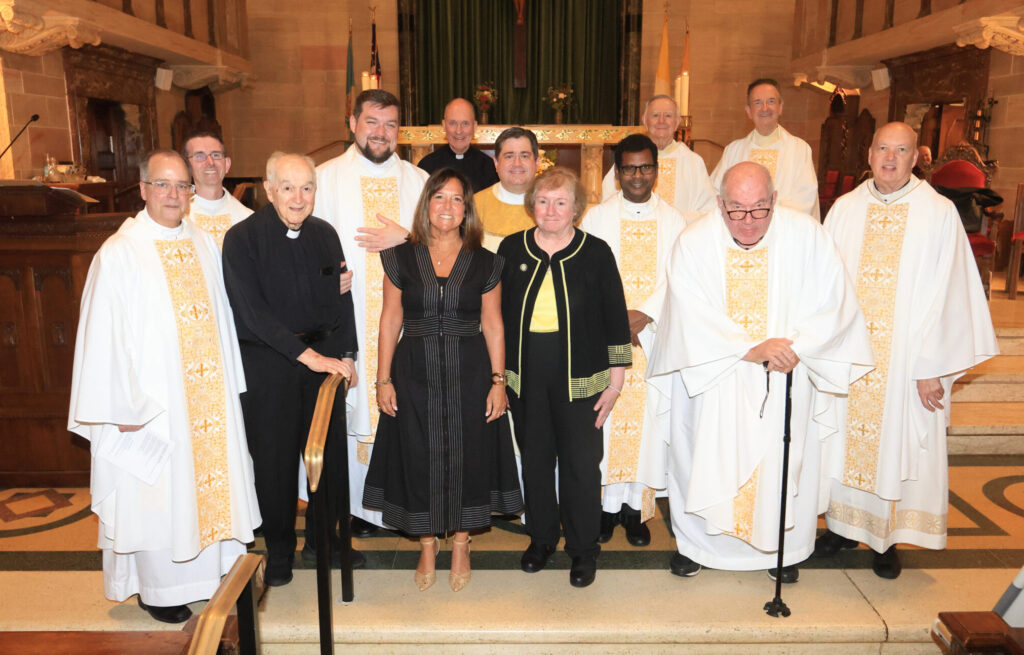 Padua Academy welcomes 117 freshmen and first school president, Patricia Scott, to Mass at St. Anthony of Padua in Wilmington