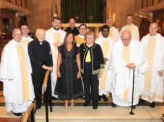 Padua Academy welcomes 117 freshmen and first school president, Patricia Scott, to Mass at St. Anthony of Padua in Wilmington