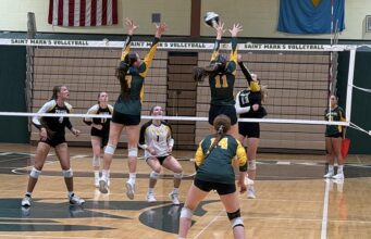 Padua Academy takes volleyball showdown at Saint Mark’s High School: Photo gallery