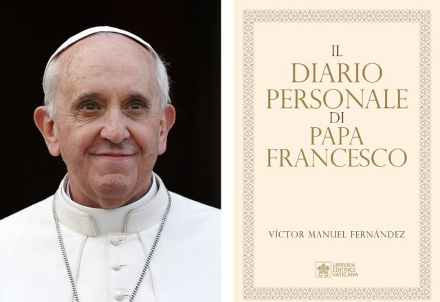 COMBINATION PHOTO POPE FRANCIS 'THE PRIVATE DIARY OF POPE FRANCIS'