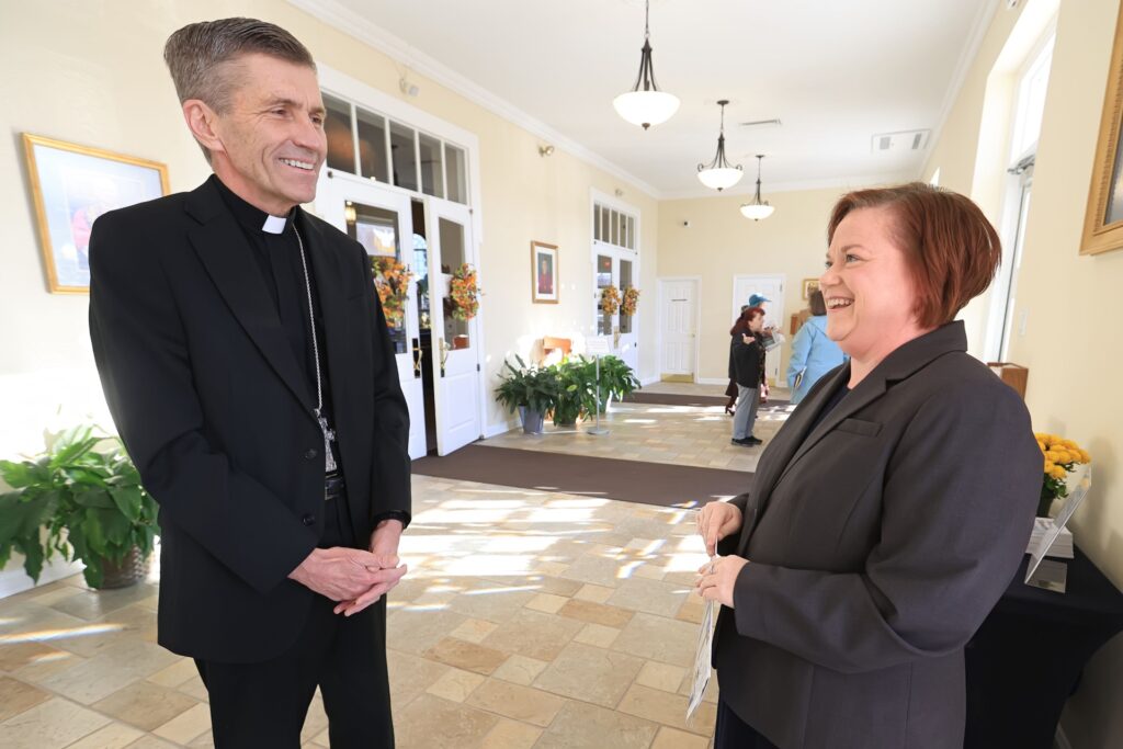 Families grieving deceased infants, lost pregnancies gather for Footprints Mass at St. John the Beloved Church