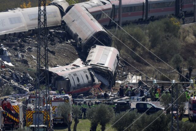 HIGH-SPEED TRAIN COLLISION CENTRAL SPAIN